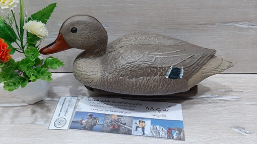 ماکت مرغابی ماده رنگ آمیزی