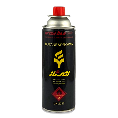 کپسول گاز 220 گرمی استوانه ای اتم گاز